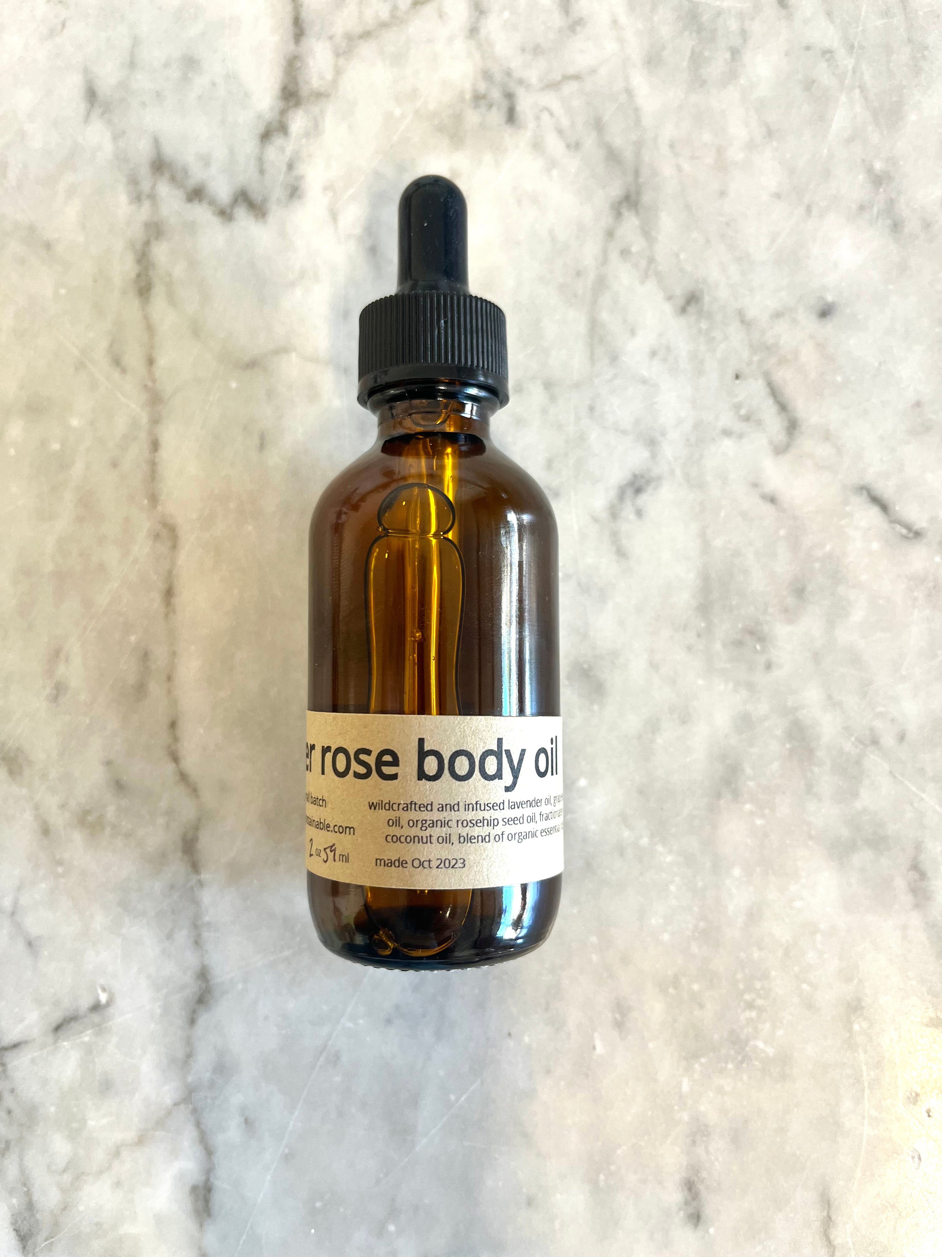 lavender rose body oil