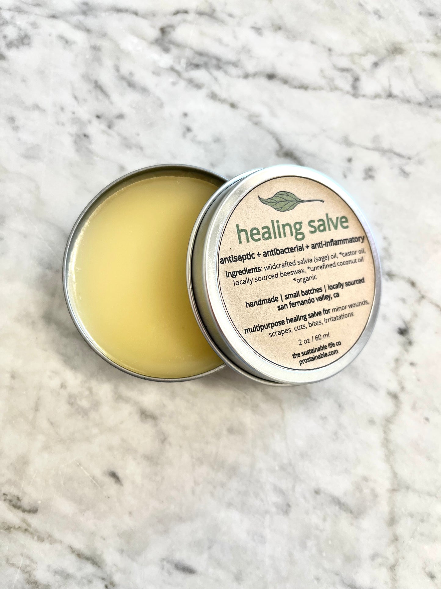 healing salve (wildcrafted sage oil)