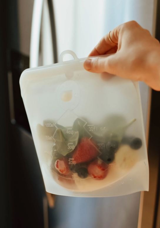 Silicone Snack Bags (small, clear)