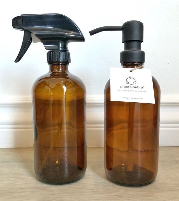 Amber Bottles - Made in USA
