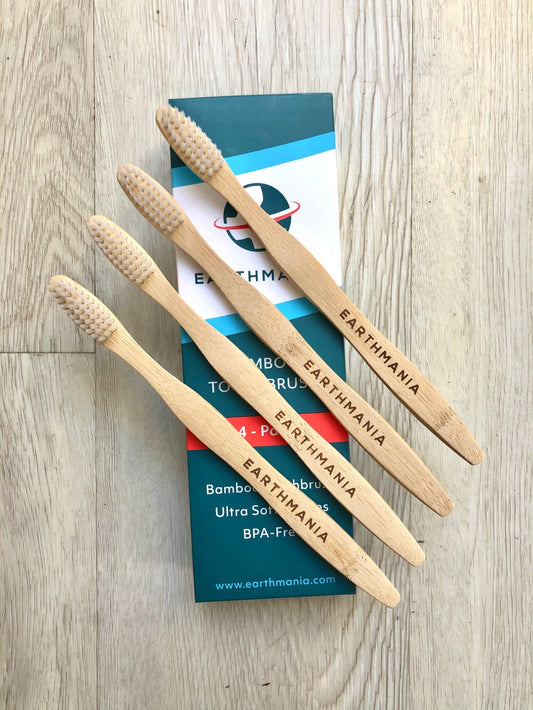 Bamboo Toothbrush (4 Pack or Single)