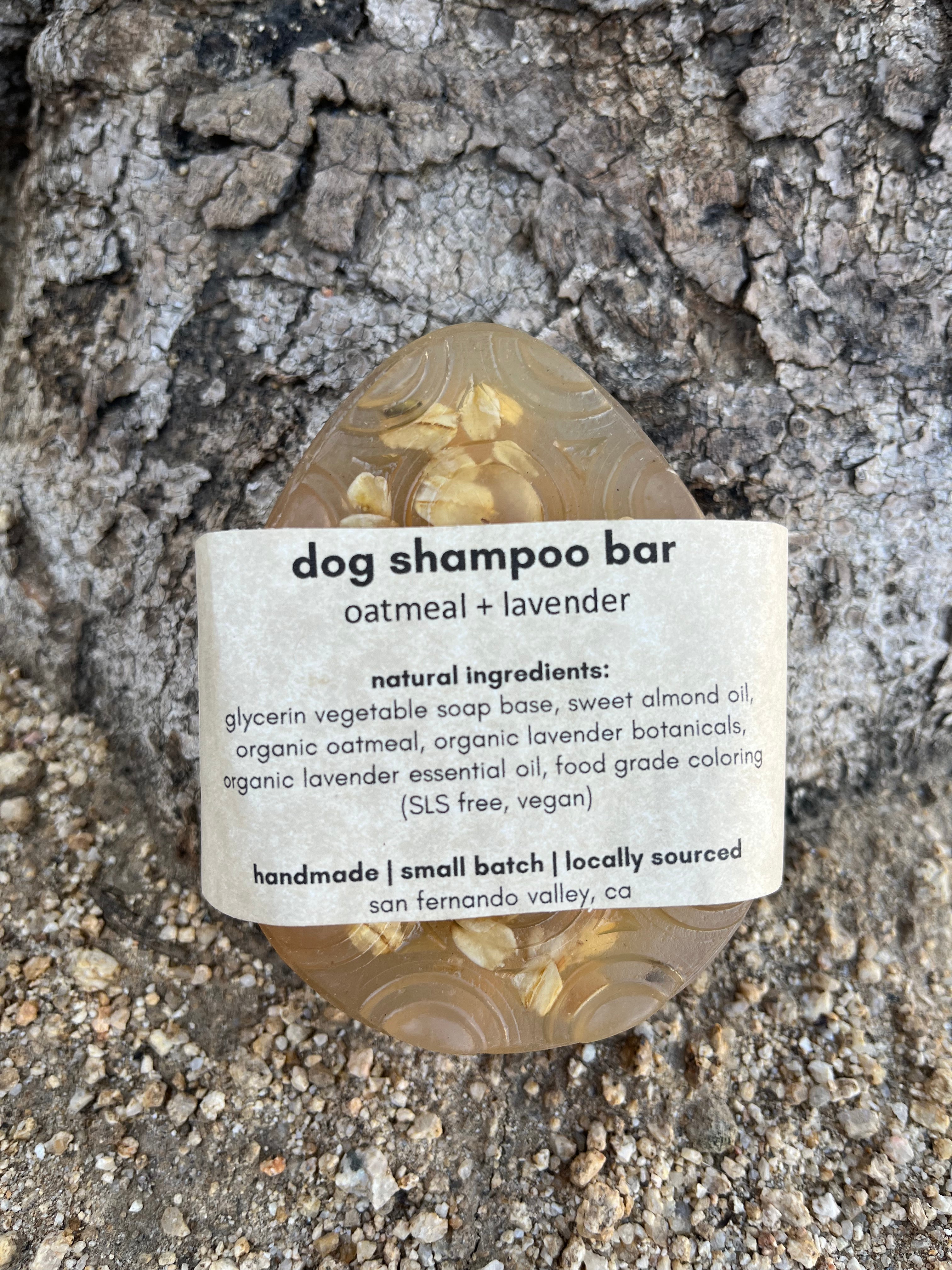 dog shampoo bar (oatmeal + lavender)