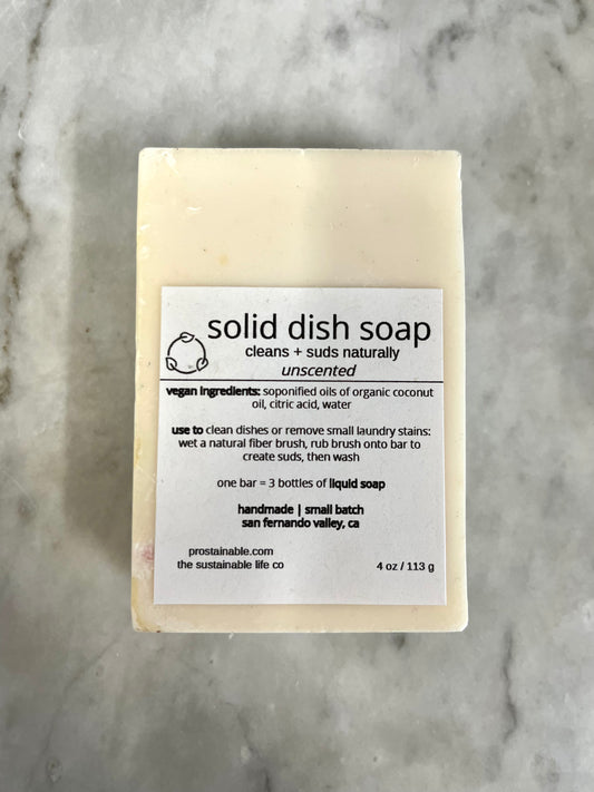Solid Dish Soap Bar (4oz)